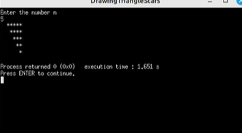 Nested Loops-Star Triangle example execution